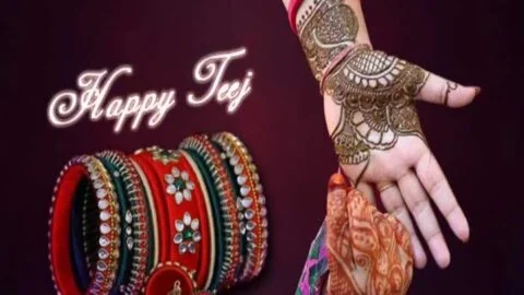 Happy Hartalika Teej 30 sec Status Video Download